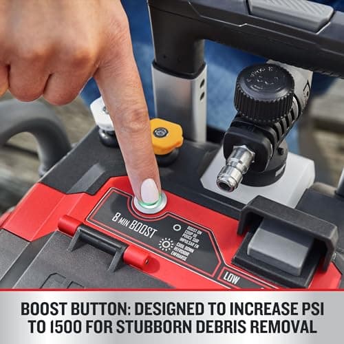 CRAFTSMAN V20 RP Cordless Pressure Washer, 1500 Max PSI, Draws from Any Water Source, Includes (2) 9Ah Batteries and Charger (CMCPW1500N2)