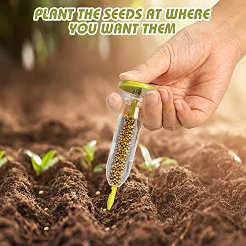 17 Pack Seed Planter Tool, Hand Seeder, Mini Sowing Seed Dispenser Sower, Seedlings Dibber and Widger, Seed Spreader for Planting Vegetables, Flowers