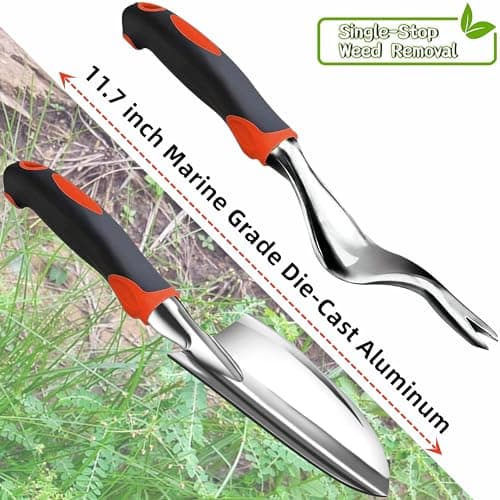Weed Puller Garden Tools Set Grandpas Hand Weeder Tool, Gardening Portable Weed Pulling Tool 5 Pack, Detachable Dandelion Weed Puller Root Remover Tool for Garden with Long Handle- Garden Gifts