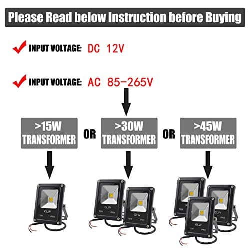 10W LED Landscape Lights 12V Low Voltage Outdoor Spotlights Warm White 3000K IP65 Waterproof with Spike Stand for Garden,Yard,Deck,Step [4 Pack]