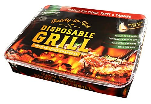 Disposable Charcoal Grill On-The-Go Ready to Use Easy to Light Kosher (2)