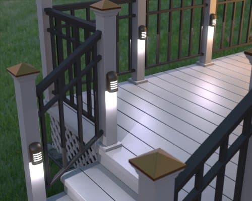 BL776 Battery Operated Motion Activated LED Deck and Stair Light, Outdoor or Indoor Use, Weather Resistant Pack of 2…