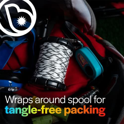 Brightz Hammock Lights - 18' Paracord Light Rope for Camping & Burning Man Accessories