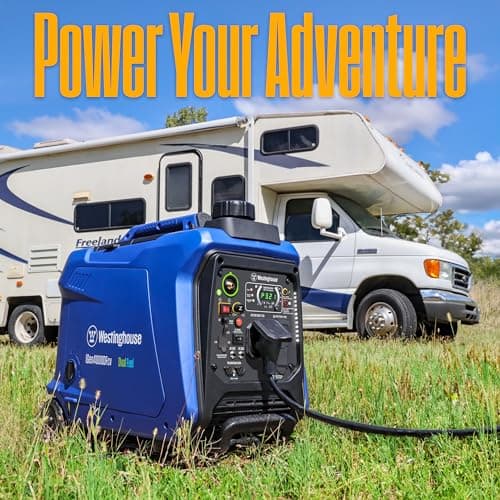 Westinghouse 4000 Peak Watt Super Quiet Dual Fuel Portable Inverter Generator, Wheel & Handle Kit, Gas & Propane Powered, RV Ready, CO Sensor, Parallel Capable