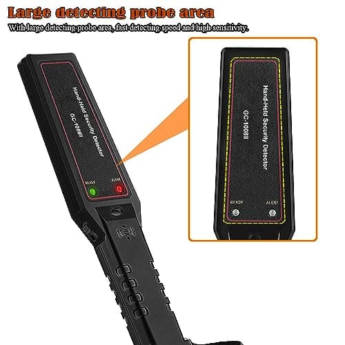Hand Held Metal Detector,V·RESOURCING Portable High Sensitivity Metal Detector with Low Sensitivity Switch,for Security Inspection,Detecting Electronic Product, Metal Object