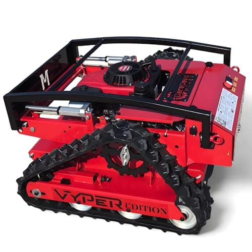 Remote Controlled Lawn Mower| 55° Slope Capability | Hybrid Self-Charging Dual Battery | Brushless Motors | Zero Turn | Adjustable Cutting Deck (Mower)