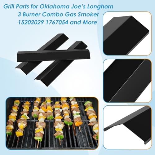 Grill Parts for Oklahoma Joe's Longhorn Combo Charcoal/Gas Smoker Grill 3 Burner 15202029 16202046 18202083 14201767 Grill Replacement Parts for Oklahoma Joes Grill Accessories