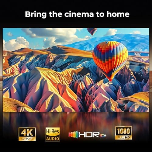 Outdoor-Projector-4K [1200 ANSI/Google TV/Voice Control] Smart Projector with WiFi 6 and Bluetooth, 10,000+ Apps, AI Focus Portable Proyector with Netflix, Sovbio 1080P Audio Movie Home [180° Stand]