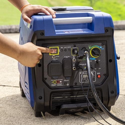 Westinghouse 5000 Peak Watt Super Quiet Dual Fuel Portable Inverter Generator, Wheel & Handle Kit, Gas & Propane Powered, RV Ready, CO Sensor, Parallel Capable