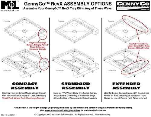 GennyGo RevX2 Generator & Cargo Carrier Tray - Tray Pan ONLY (Steel)