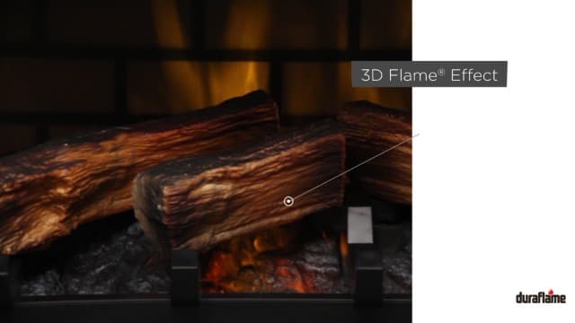 duraflame Freestanding Electric Fireplace Stove Heater with 3D Flame Effect for 1,000 Sq. Ft. Room, Navy