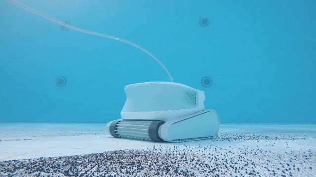 Poolmate Hydro 4 SE Corded Robotic Pool Cleaner, 150W 180μm Class Basket Filter Pool Vacuum with Climbing Walls & Floors, Ideal for Inground Pools Up to 40FT Long Cable