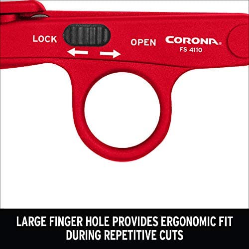 Corona FS 4110 Hydroponic Finger Micro Snips , Red