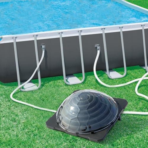 VINGLI Solar Pool Heater Above Ground Domed Solar Powered Swimming Pool Heater Contour Pool Heating Coil (1 Pack)