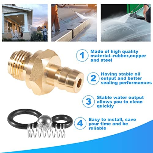 2PCS Pressure Washer Chemical Soap Injector Replacement Kit for 203640GS 190593GS 190635GS