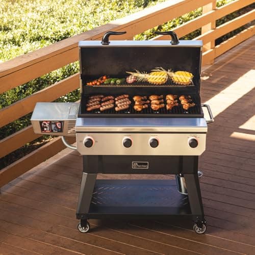 recteq X-Fire Pro 825 Wood Pellet Smoker Grill, Wi-Fi Electric Pellet Grills, Dual Cooking Modes for Hot and Fast + Low and Slow Cooking, Smoke, Sear, & More