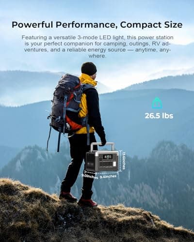 OUKITEL Portable Power Station P1000 Plus, 1800W (3600W Peak), 1024Wh Solar Generator, 0-80% in 45Min, LiFePO4 Battery for Home, Power Outages, Camping & RVs
