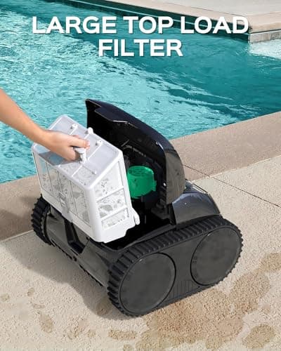 WYBOT C1 Cordless Pool Vacuum for Inground Pools, Robotic Pool Cleaner 150-Min Runtime, Wall Climbing, Triple-Motor, Intelligent Route Planning, Ideal for Pools Up to 1,614 Sq. Ft