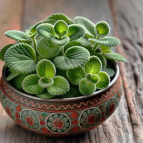 Broadleaf Thyme Seeds (Cuban Oregano) - Aromatic, Succulent-Like Herb for Culinary Use, Teas, and Pollinator Gardens | Non-GMO, Hardy Perennial for Gardens, Pots, and Containers (500)