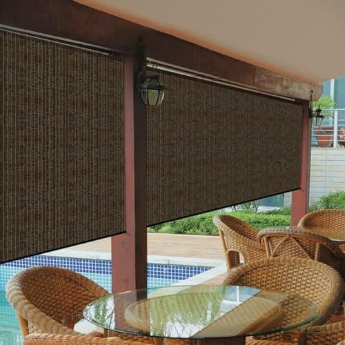 90% Sun Shade Cloth with Grommets, Pergola Shade Cover Canopy, Mesh Tarp Sun Screens for Patio, Outdoor, Garden, Backyard (8' X 10')