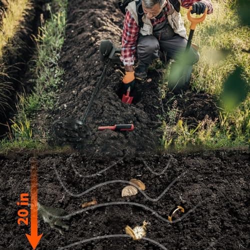 Professional Metal Detector for Adults - 5 Modes, Waterproof, Lightweight for Beach, Forest & Archaeology Exploration
