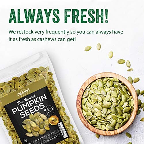 Oven Toasted Pumpkin Seeds with Sea Salt (Papitas) 48 oz (3 lb) Batch Tested Gluten & Peanut Free | No Oils | No PPO | Non GMO | Vegan and Keto Friendly | Premium Quality
