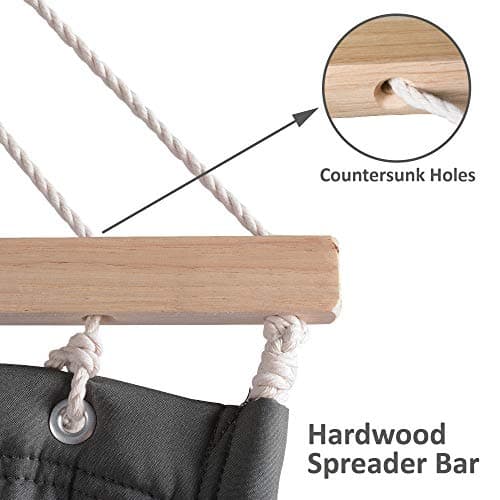 SUNCREAT 2 Person Hammock with Stand, Heavy Duty Portable Hammocks, 475 lbs Capacity, Dark Grey