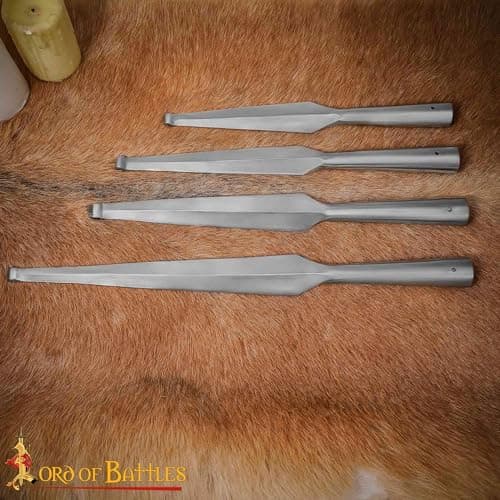 Medieval Spear Head Hand Forged from Carbon Steel Functional Viking Spearhead Combat Battle Ready Armor Hunting Lozenge Throwing Spearhead LARP SCA