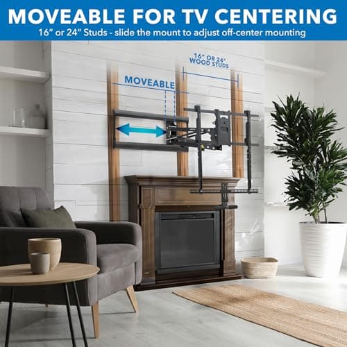 Mount-It! Fireplace TV Wall Mount for Large TVs, MI-384L