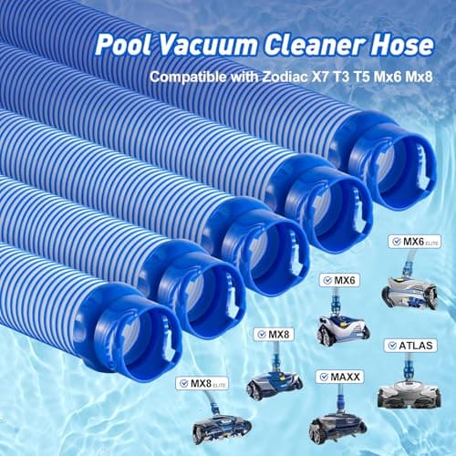R0527700 Pool Cleaner Vacuum Hose for Zodiac MX6 MX8 Replacement Parts, Twist Lock Pool Vacuum Hose 39inch Suitable for Cleaning Swimming Pool （5 packs）