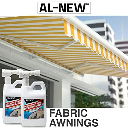 AL-NEW Outdoor Cleaner | Versatile Outdoor Cleaner 64oz Hose End Sprayer (Pack of 2) (House Wash & Vinyl Siding Outdoor Cleaner)