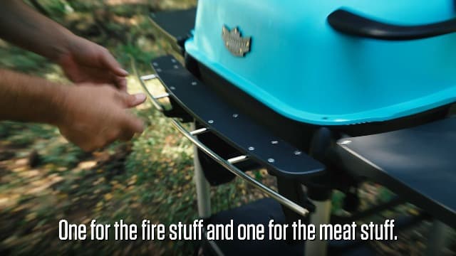 PK Grills Portable Charcoal Grill and Smoker, Aluminum Outdoor BBQ Grill, Portable Grill for Camping, Backyard Grilling, Park, Tailgating, ​​New Original PK Aaron Franklin Addition, Coal