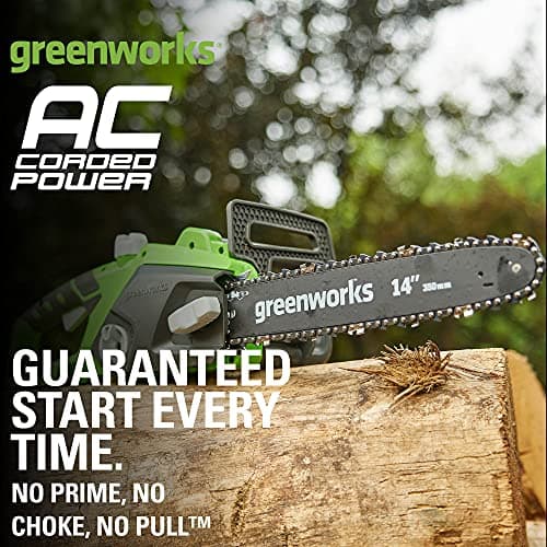 Greenworks 10.5 Amp 14-Inch Corded Chainsaw 20222
