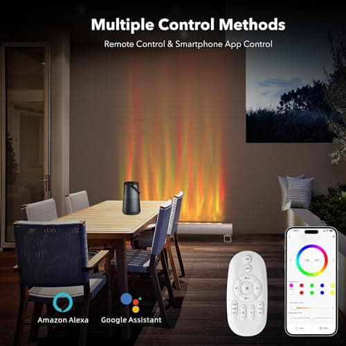 Ocean Wave Projector, 40in Water Effect Light, Ambient Lighting Outdoor Wall Lights, Creative Color Bubble Wall Wave Light Outdoor Waterproof, Led Lights Decorations for Home Outside