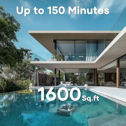 AIPER Scuba S1 Cordless Robotic Pool Cleaner, Pool Vacuum for Inground Pools, Wall and Waterline Cleaning, Smart Navigation for Pools up to 1,600 Sq.ft