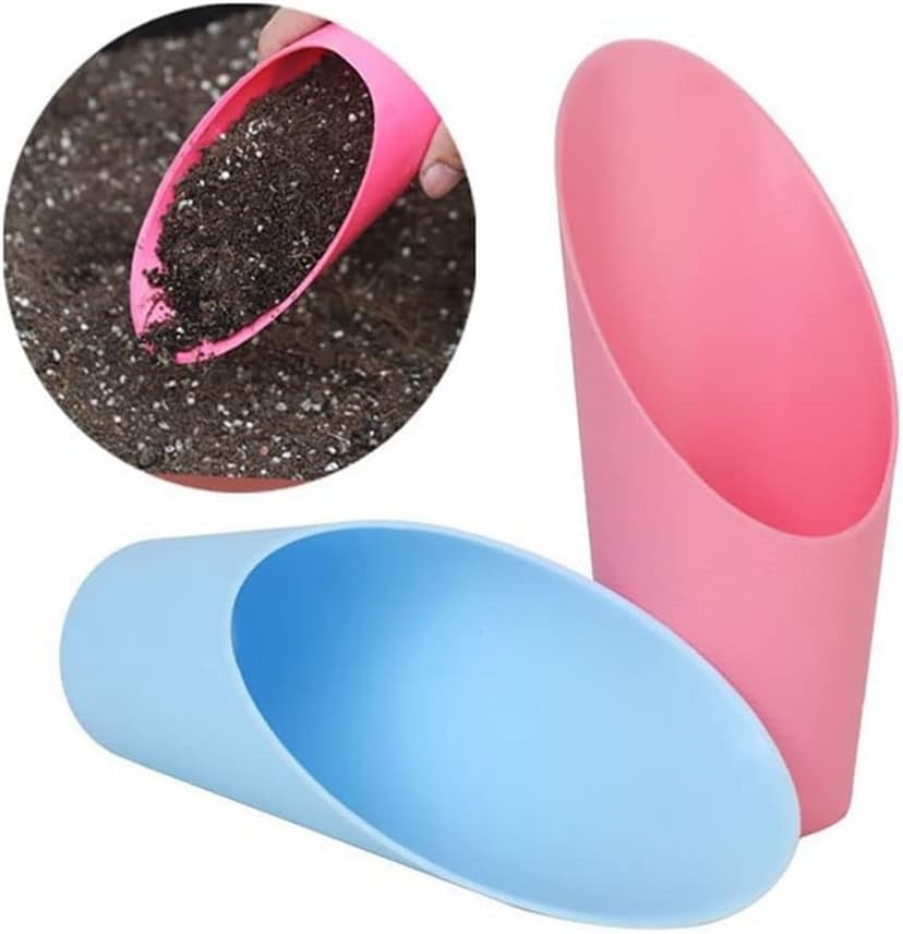 Baolaili Bonsai Soil Scoops, Plastic Garden Soil Scoops, Black, Classic, Ergonomic Grip