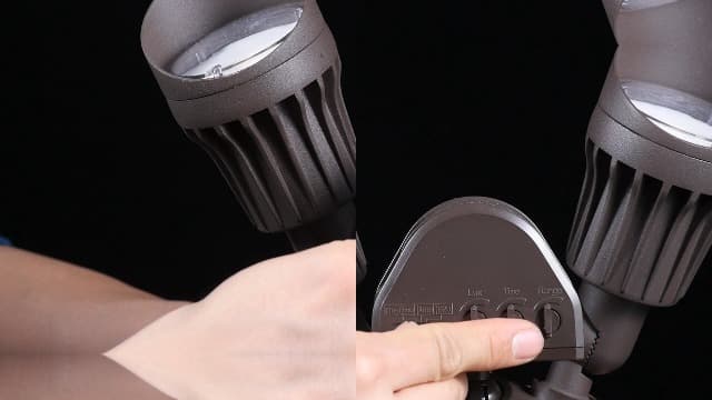LEONLITE COB LED Security Light, Motion Sensor Flood Lights Outdoor, Aluminum, 3 Modes Motion Detector+Dusk to Dawn+Switch Control, 100-277V, Adjustable 2-Head, IP65, 5000K Daylight, ETL, White