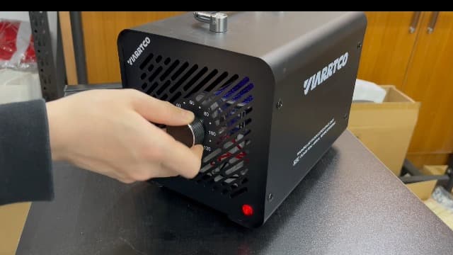 Ozone Machine Generator 30000mg/h - 6000+ Sq. Ft. Ozone Machine Odor Removal for Home and Car with 120min timer All Metallic Black