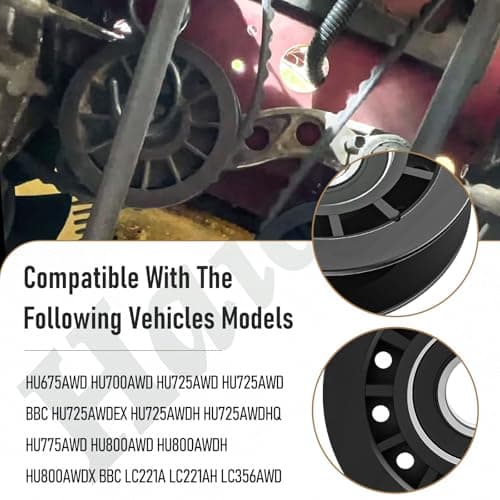587973001 587969201 Idler Pulley Assembly Compatible With Husqvarna Craftsman Walk-Behind Lawn Mowers, for Lawn Mower Decks Idler Pulley HU725AWD/BBC, HU725AWDHQ, LC221RH Replaces Previous 581904001