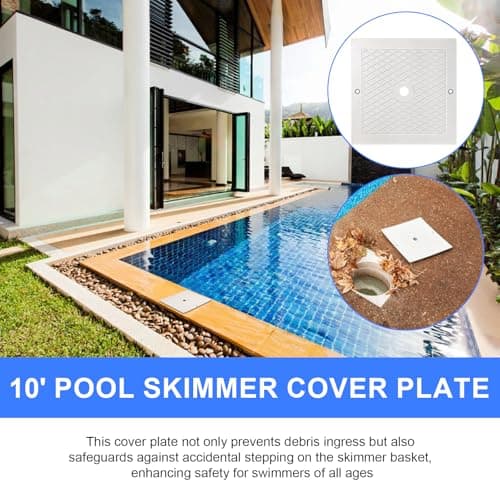 2 Pack 10" Skimmer Lid Pool Skimmer Cover Plate, Pool Skimmer Lid Replacement Compatible with Hayward SPX1082E, SP082, 1083, 1084,1085, and SP1086