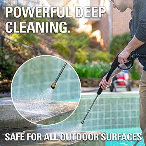 Simpson Cleaning 88283 Cleaner, Concentrated Soap Solution for Pressure Washers and Spray Bottles, Use on Concrete, Vinyl Siding, Appliances, Windows, Cars, Fences, Decks, Green, 1 Gallon