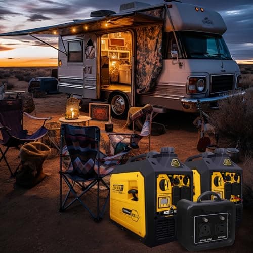 Aceup Energy 4000 Watt Portable Inverter Generator, Gas Powered Generator Quiet for Home, RV-Ready, EPA Compliant