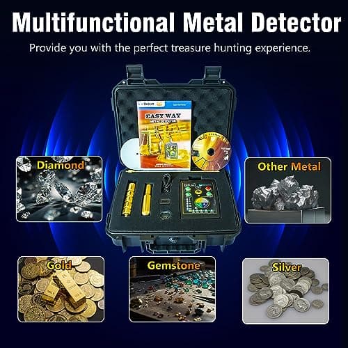 Adults Professional Underground Metal Gold Detector Intelligent Operation Silver Copper Finder High Precision Rapid Positioning Jewelry Ore Detector Gold Mine Hunter Treasure Scanner