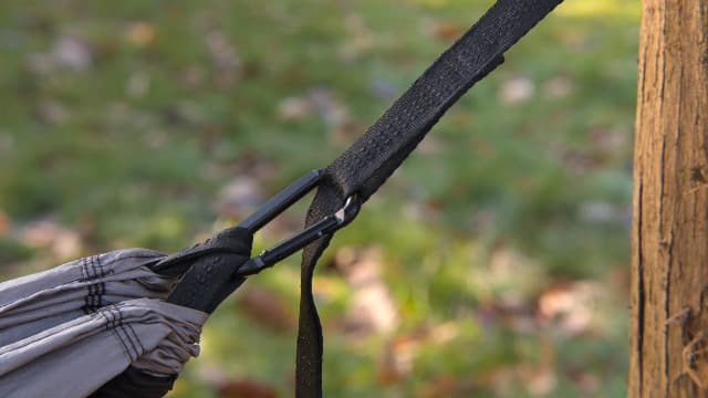 GORILLA GRIP Durable Portable Camping Hammock, Holds 400lbs with Heavy Duty Tree Straps, Comfortable Travel Swing, Camp Hammocks, Easy to Use and Install, Outdoor Essentials, Black, 9x4.5 FT