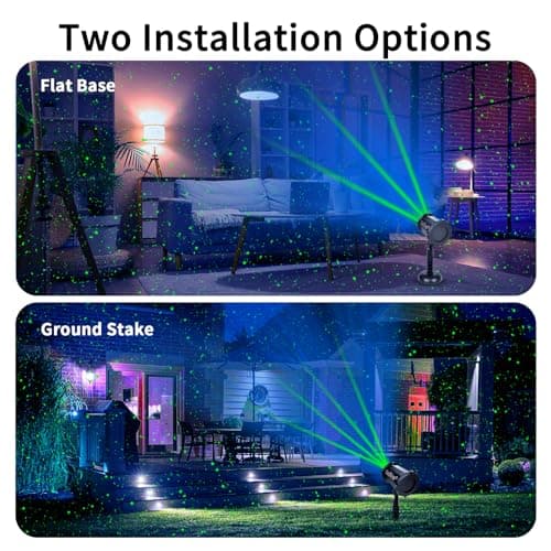 Outdoor Firefly Projector Lights with Blue Aurora LED – Perfect for Garden, Yard, and Patio Decor | Create Magical Starry Nights for Holidays & Events | Waterproof, Remote Control