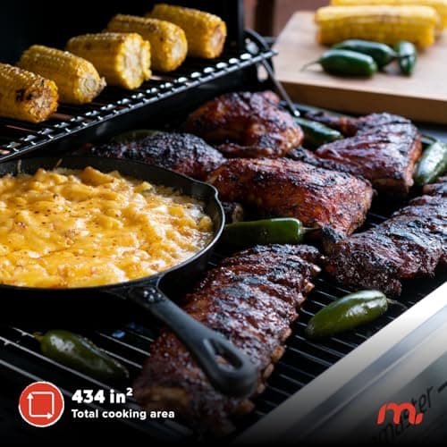 3-Burner Propane Gas Grill with Folding Side Tables, 30,000BTUs, 429.81 sq. in. Cooking Space, Stainless Steel Control Panel, Outdoor Kitchen Grill for BBQs, Patios, and More - 720-0988EA