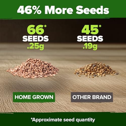 HOME GROWN San Marzano Tomato Seeds - 66 Non-GMO, USA Sourced Heirloom Tomato Seeds - Vegetable Seeds for Planting Indoor or Outdoor (Solanum lycopersicum)