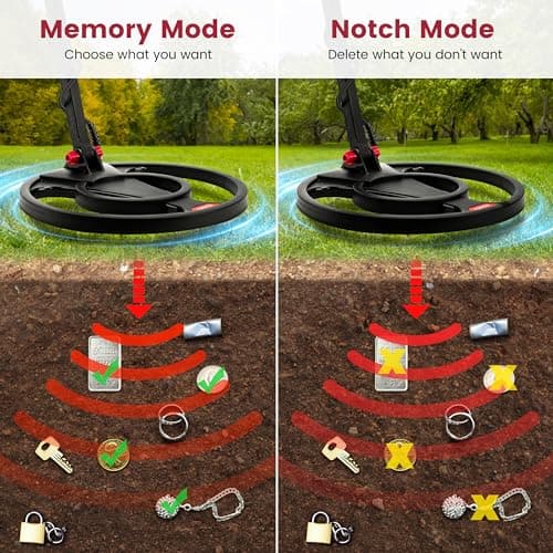 Metal Detector for Adults Professional Built-in HD Screen, KAIWEETS Metal Detector Waterproof with 6 Modes, Advanced DSP Chip, Stretchable Gold Detector Equipped with Headphones/Shovel/Bag/Battery
