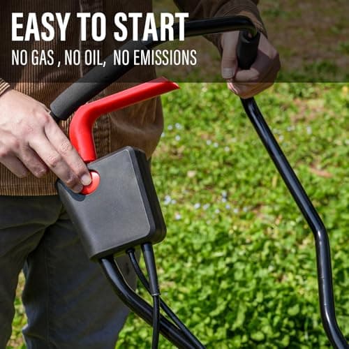 MZK 16-Inch 13.5-Amp Corded Electric Tiller/Cultivator, 8-inch tillling Depth with Adjustable Wheels, Foldable Electric Rototiller for Garden Soil Digging