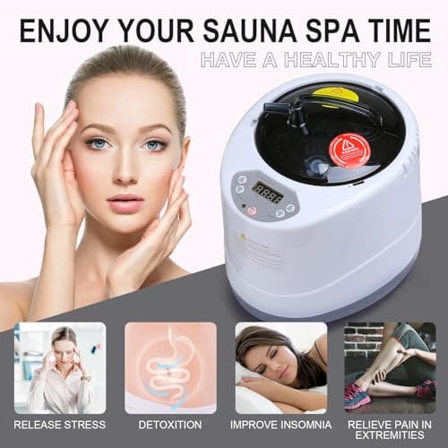 4 Liters Sauna Steamer, Steam Generator for Sauna, FCC Certified 4L & 1600W Steam Generator with Remote Control, 1-16 Gears of Temperature Control